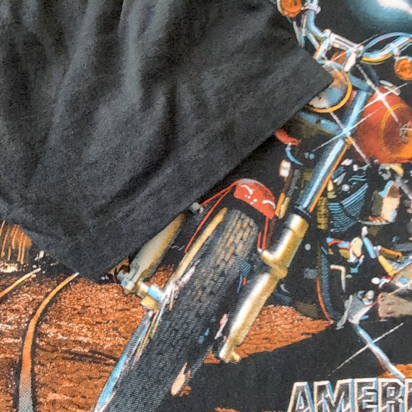 Vintage 1988 Harley Davidson 3D Emblem T Shirt XL 80s American Steel Honolulu HI - Picture 6 of 10